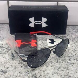 Under Armour XS/S Instinct JR Sunglasses Kids‎ Black New Aviator 1374577